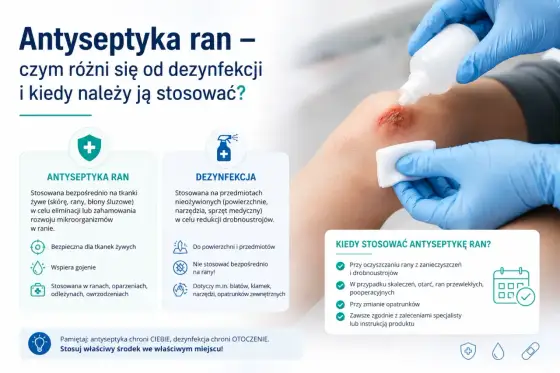 Antyseptyczny, czyli jaki? Jak bezpiecznie oczyścić ranę